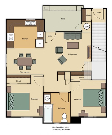Lemon Hill Two Bedroom Floor Plan